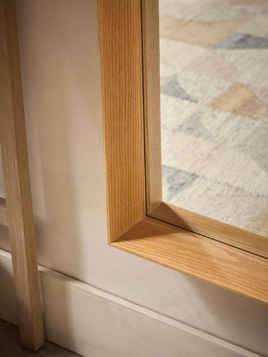 Oak Deep Framed Mirror - Oversized