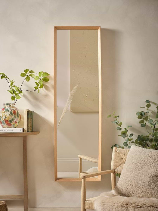 Oak Deep Framed Mirror - Full Length
