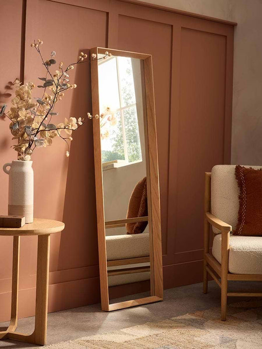 Oak Deep Framed Mirror - Full Length