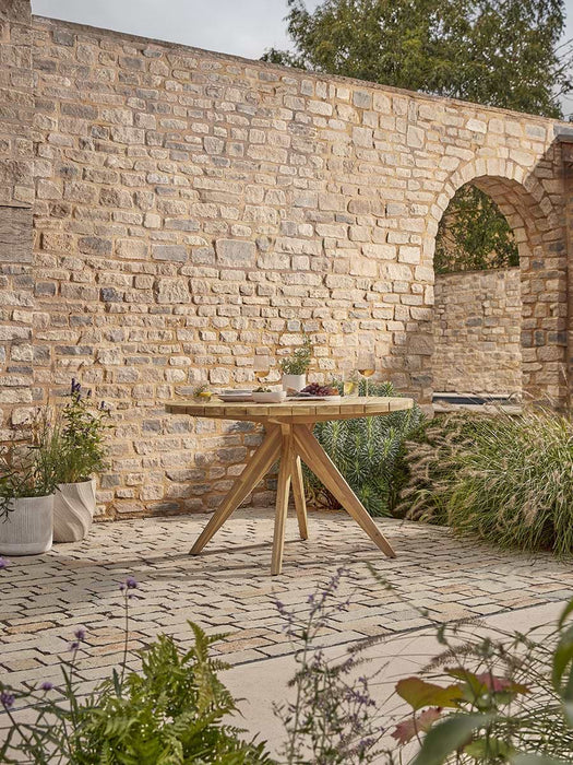 Round Acacia Dining Table