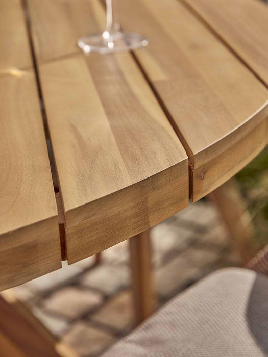 Round Acacia Dining Table