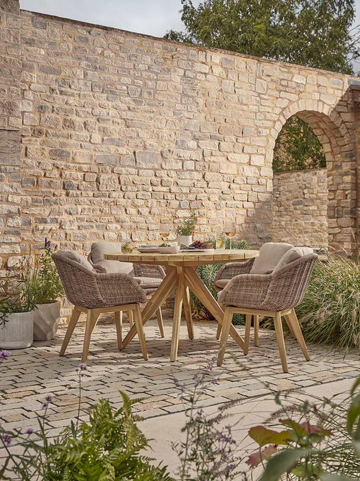 Round Acacia Dining Table