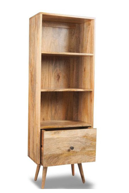 Light Retro Chic 50cm Bookshelf - In Stock