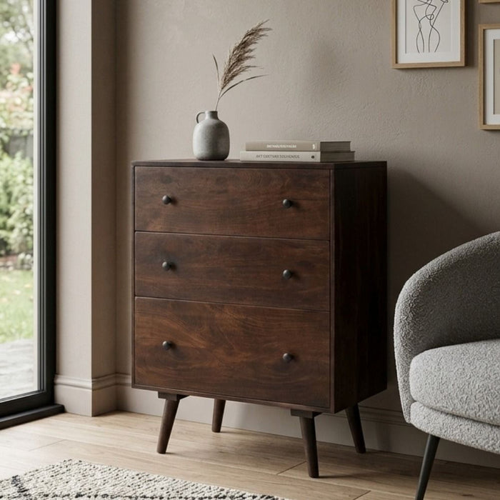 Retro Chic 75cm Chest Of Drawers - In Stock
