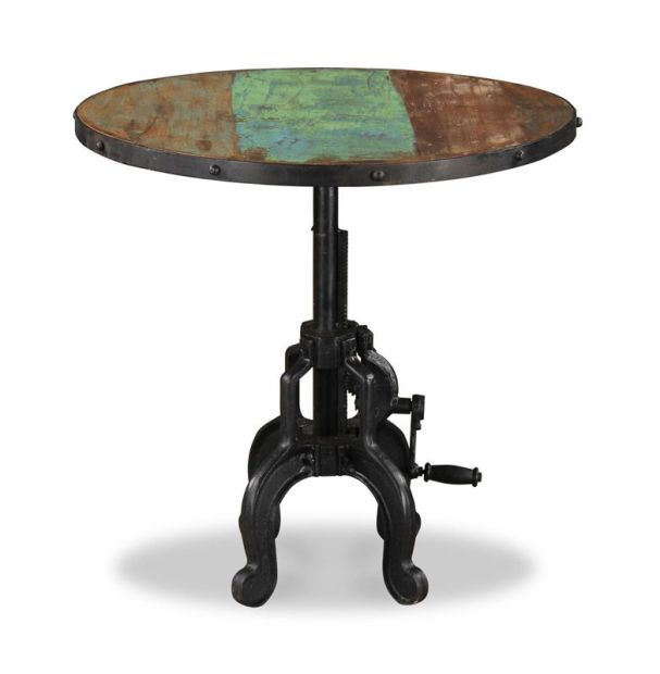 Reclaimed Indian Large Iron Crank Coffee Table - In Stock