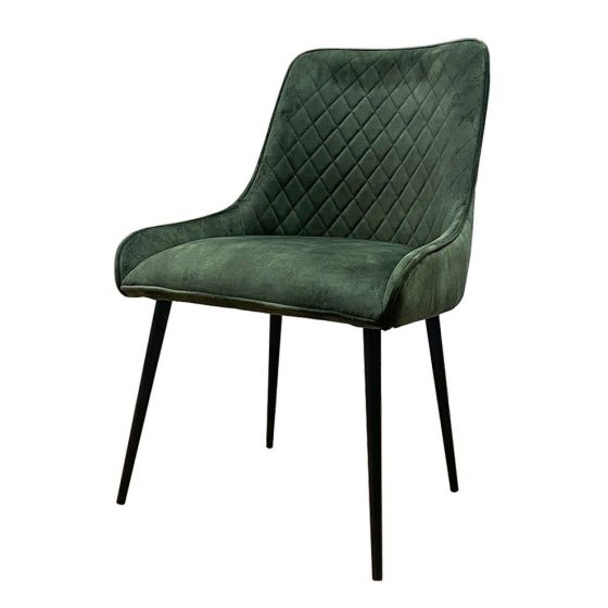 Acre & Artisan Ex Display Black Henley Faux Leather Chair