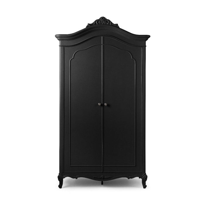 Rochelle Noir 2 Door French Armoire