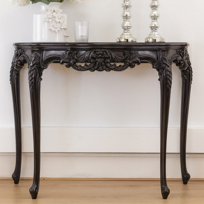 Rochelle Noir French Console Table