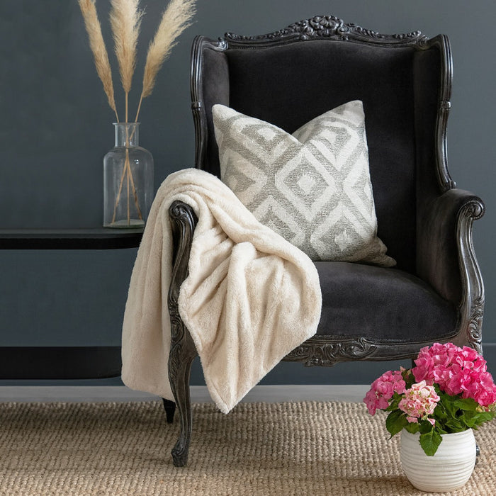 Rochelle Noir French Velvet Wing Chair