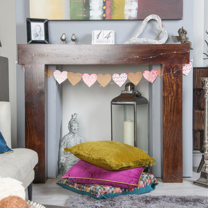 Mango Wood 131cm Fire Surround - In Stock