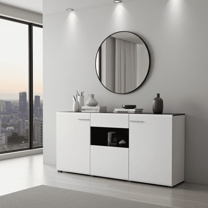 Royce White 3 Door Sideboard - 11008632