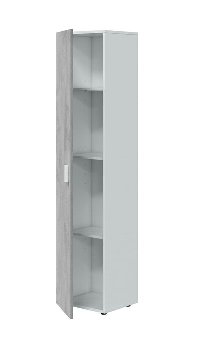 Ruben Narrow Grey White 1 Door Universal Utility Storage Cupboard