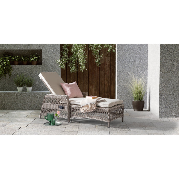 Saint-Tropez Country Style Lounger Stone Grey