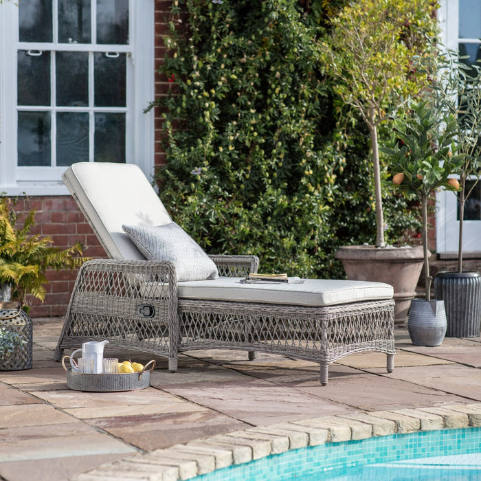 Saint-Tropez Country Style Lounger Stone Grey