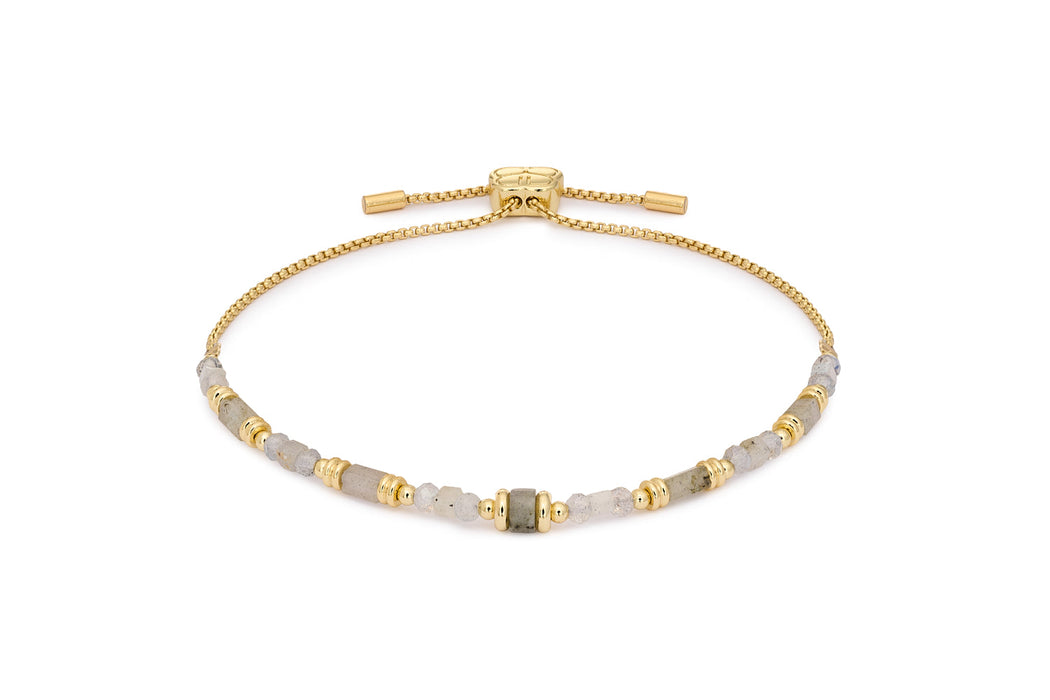 Ventana Labradorite & Gold Bracelet Stack