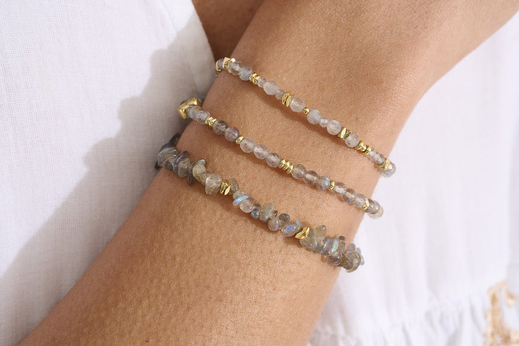 Sana Gold & Labradorite Crystal Bracelet