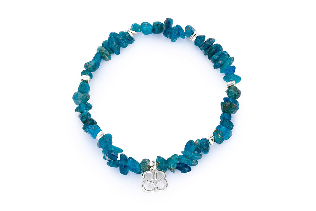 Sana Silver & Apatite Crystal Bracelet