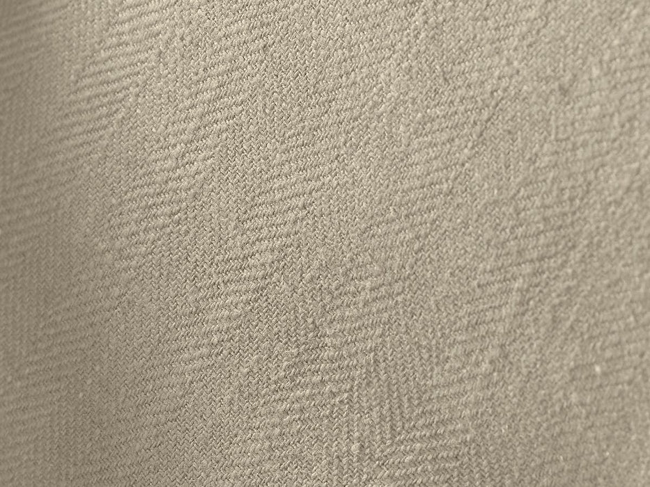Umea Ottoman â€“ Sand Herringbone