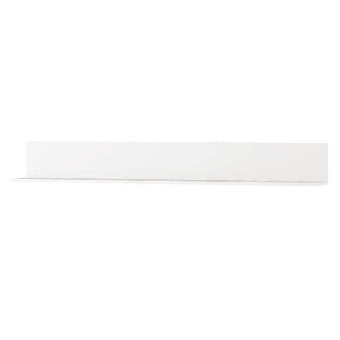 Santino White Gloss Long Floating Wall Shelf S24