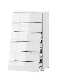 White High Gloss Chest Of Drawers S3