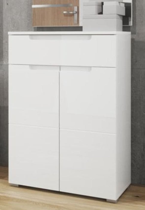 White High Gloss Tall Sideboard S19