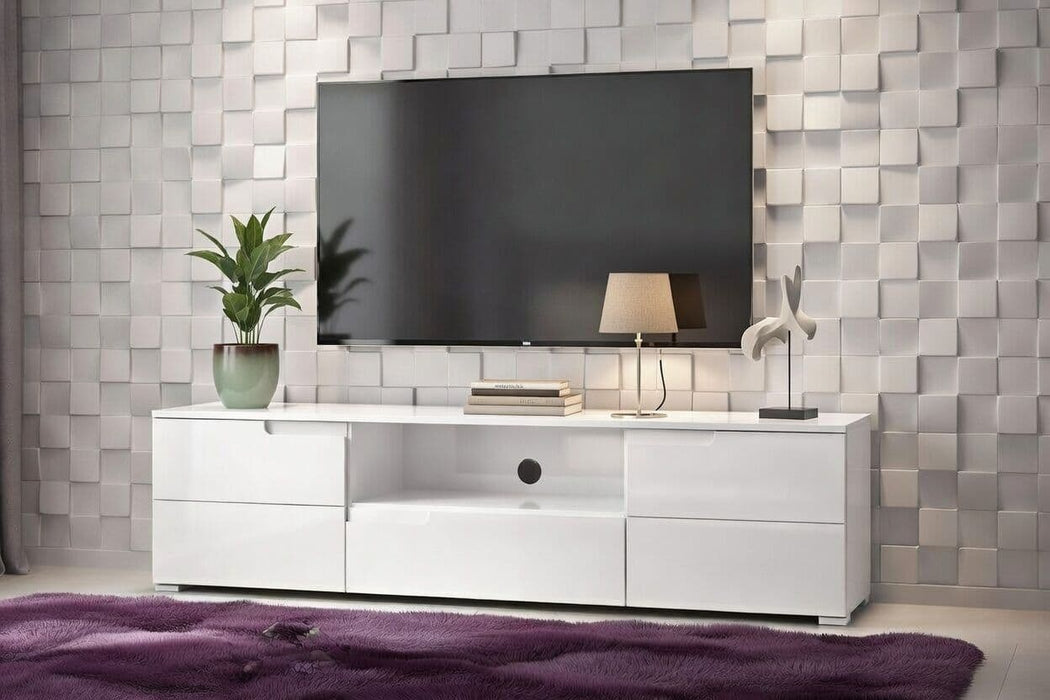 White High Gloss TV Cabinet S9