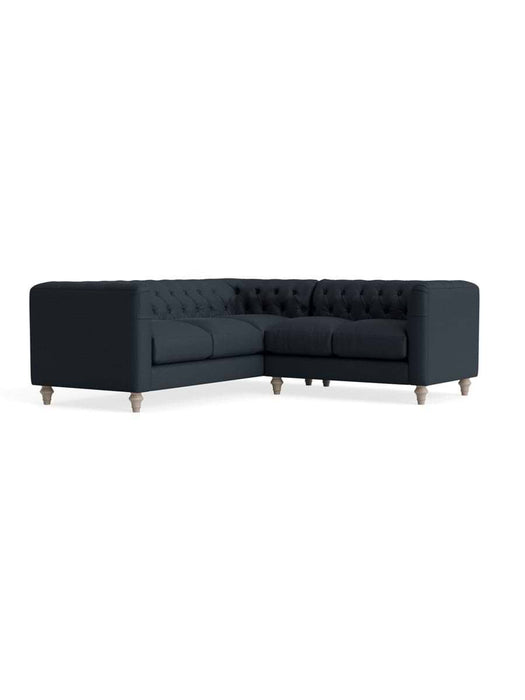 Sarnia Corner Sofa â€“ Nordic Blue Cotton Linen
