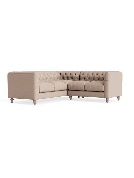 Sarnia Corner Sofa â€“ Taupe Cotton linen