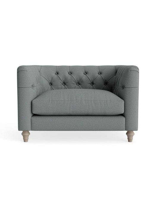 Sarnia Love Seat ƒ¢¢‚¬¢€œ Pewter Cotton Linen