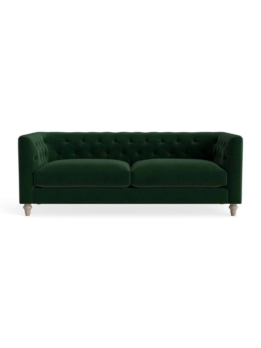 Sarnia Three Seater Sofa Forest Green Velvet