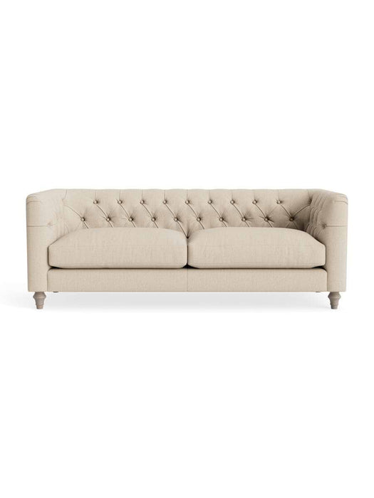 Sarnia Three Seater Sofa â€“ Sand Herringbone