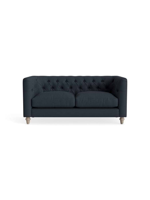 Sarnia Two Seater Sofa â€“ Nordic Blue Cotton Linen
