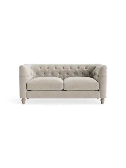 Sarnia Two Seater Sofa â€“ Silver Velvet