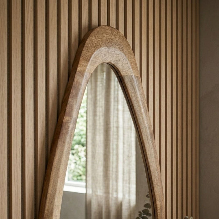 Scandi Mango 50cm Curved Mirror - Due 14th October