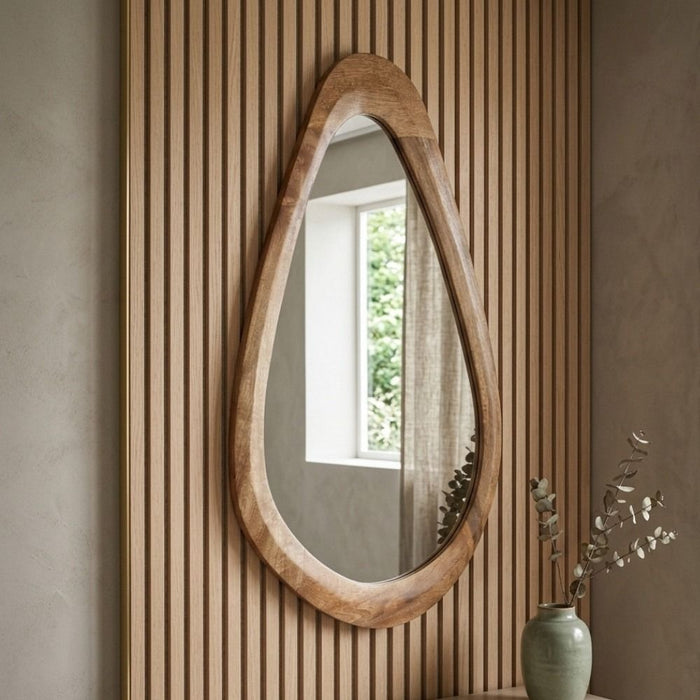 Scandi Mango 50cm Curved Mirror - Due 14th October