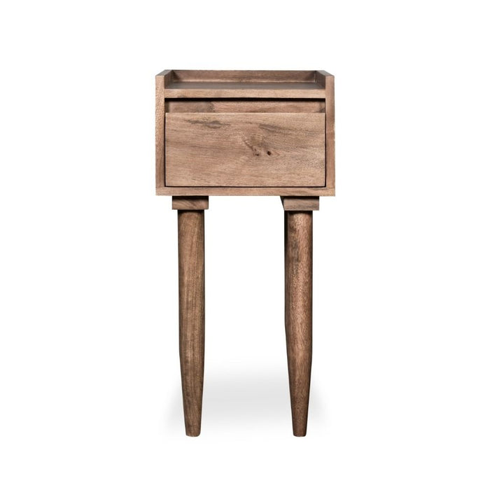 Oak Stain Scandi Mango Lamp Table - In Stock