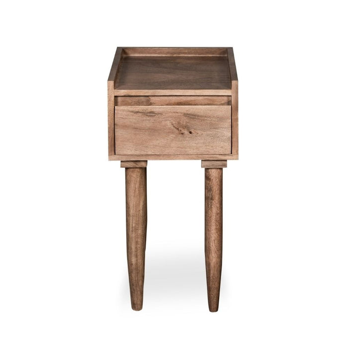 Oak Stain Scandi Mango Lamp Table - In Stock