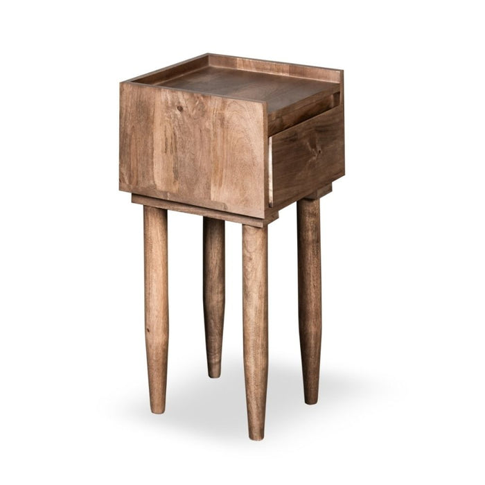 Oak Stain Scandi Mango Lamp Table - In Stock