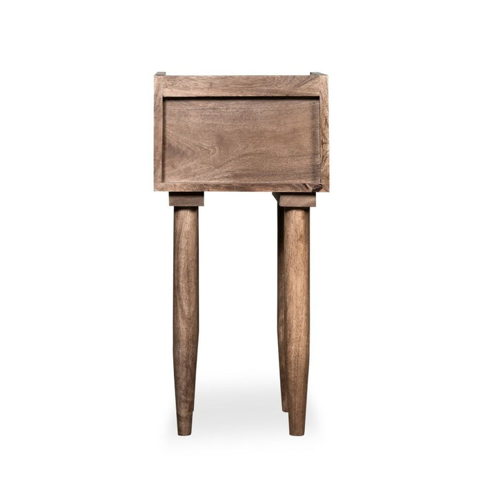 Oak Stain Scandi Mango Lamp Table - In Stock
