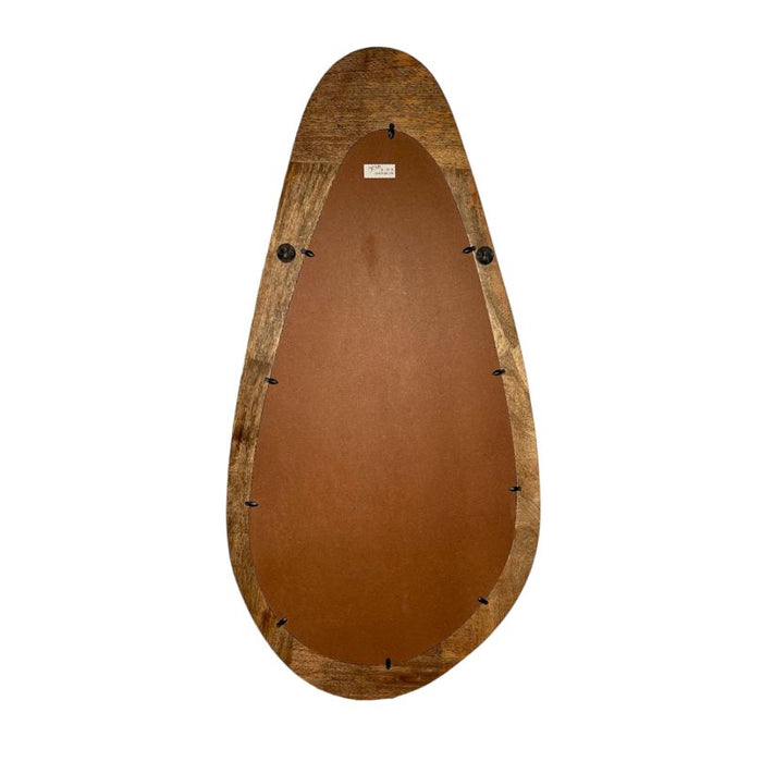 Scandi Mango 60cm Large Curved Mirror - In Stock