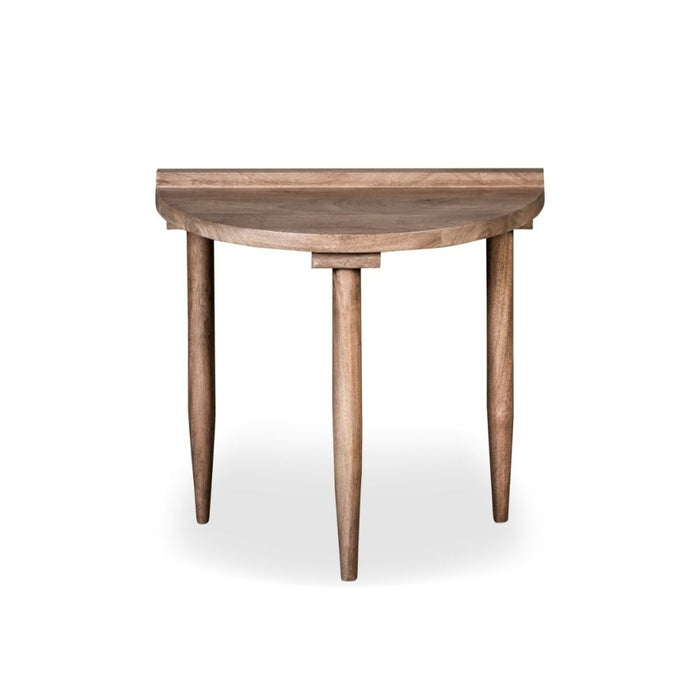Oak Stain Scandi Mango Sofa End Table - In Stock