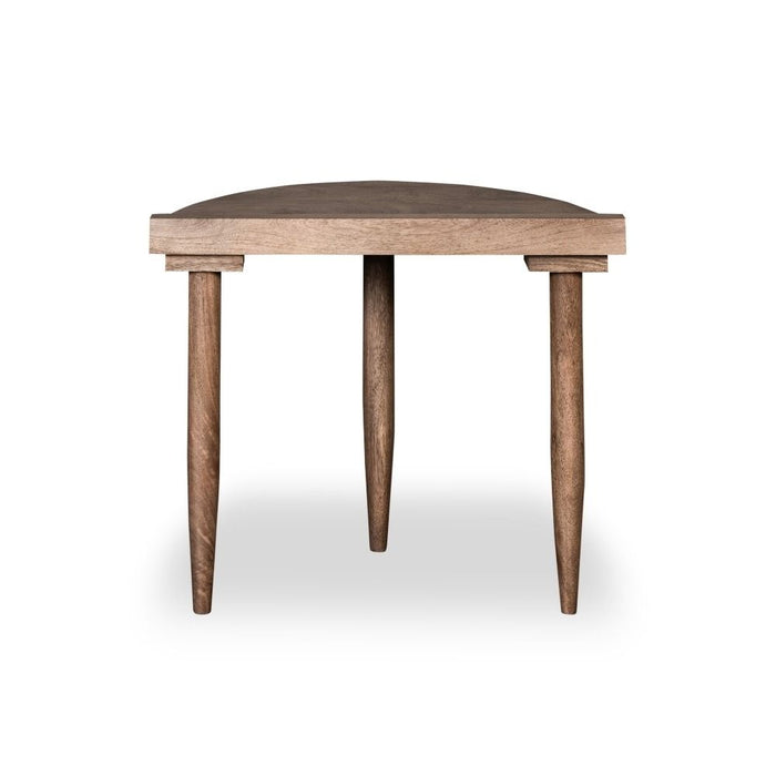 Oak Stain Scandi Mango Sofa End Table - In Stock