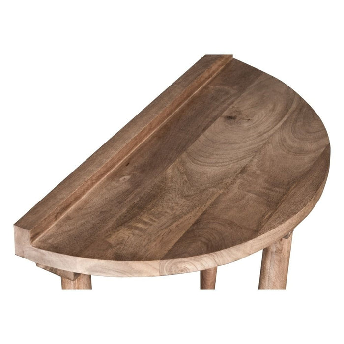 Oak Stain Scandi Mango Sofa End Table - In Stock