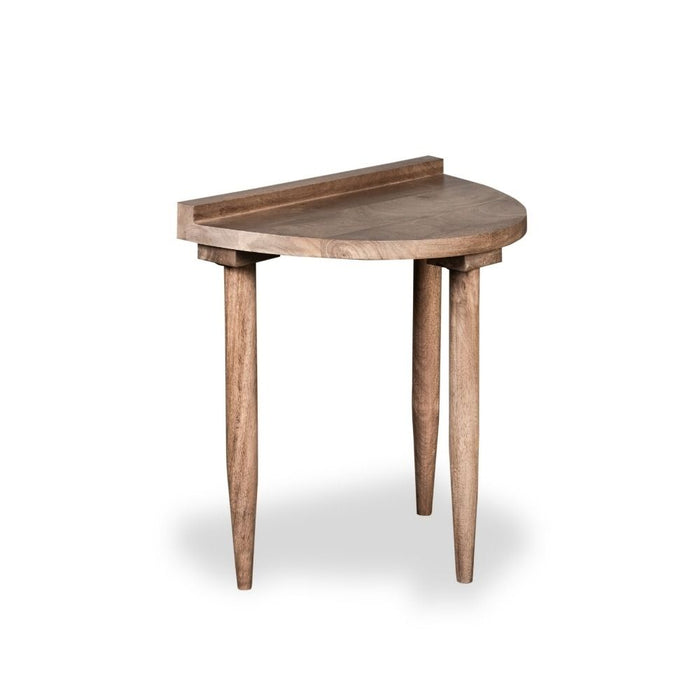 Oak Stain Scandi Mango Sofa End Table - In Stock