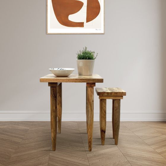 Acre & Artisan Scandi Mango Nest Of Tables 2