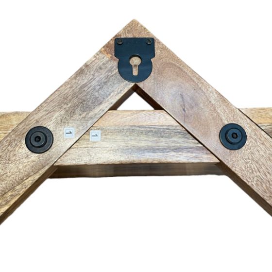 Acre & Artisan Inset Light Mango Shelf (60cm)