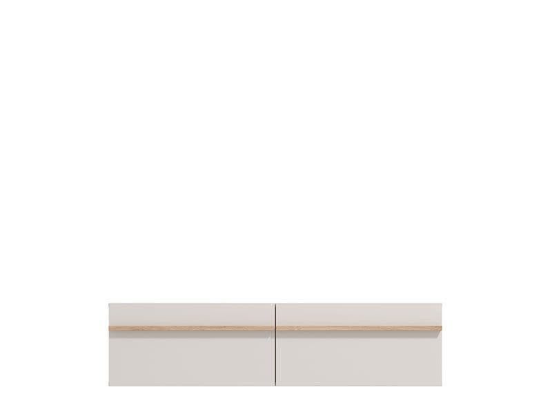 Cashmere & Oak Effect Wall Mounted Floating Wide Large TV Unit