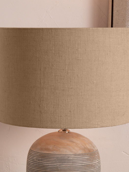Edward Natural Linen Cylinder Lampshade