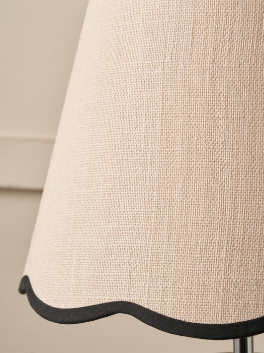 Camilla Cream Jute Scalloped Lamp Shade