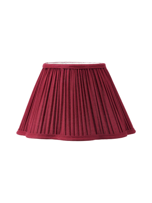 Evelyn Mulberry Red Scalloped Lamp Shade